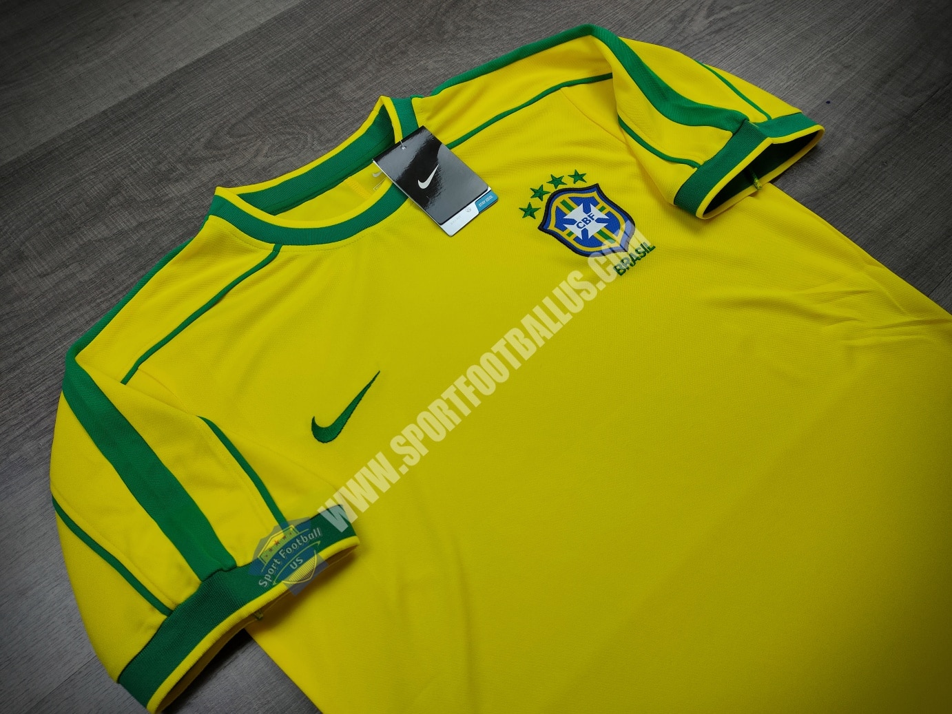 Retro Brazil Home FIFA World Cup 1998_2