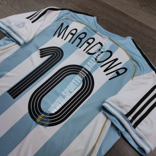 Retro Argentina Home FIFA Worldcup 2006 10 MARADONA_06