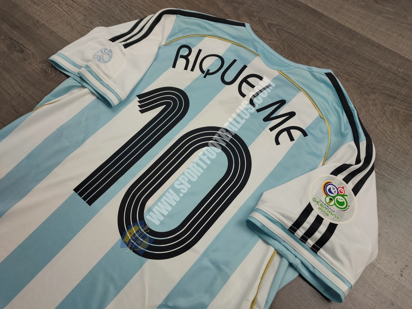 Retro Argentina Home FIFA Worldcup 2006 10 RIQUEME_06