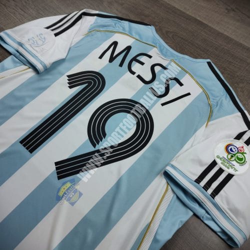 Retro Argentina Home FIFA Worldcup 2006 19 MESSI_06