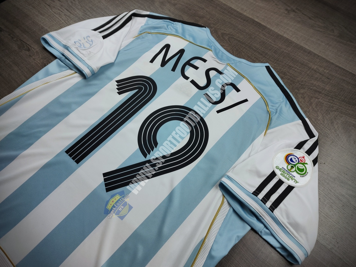 Retro Argentina Home FIFA Worldcup 2006 19 MESSI_06