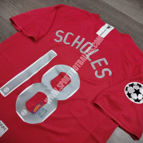 Retro Manchester United Home 2007-08 Final Moscow 18 SCHOLES_02