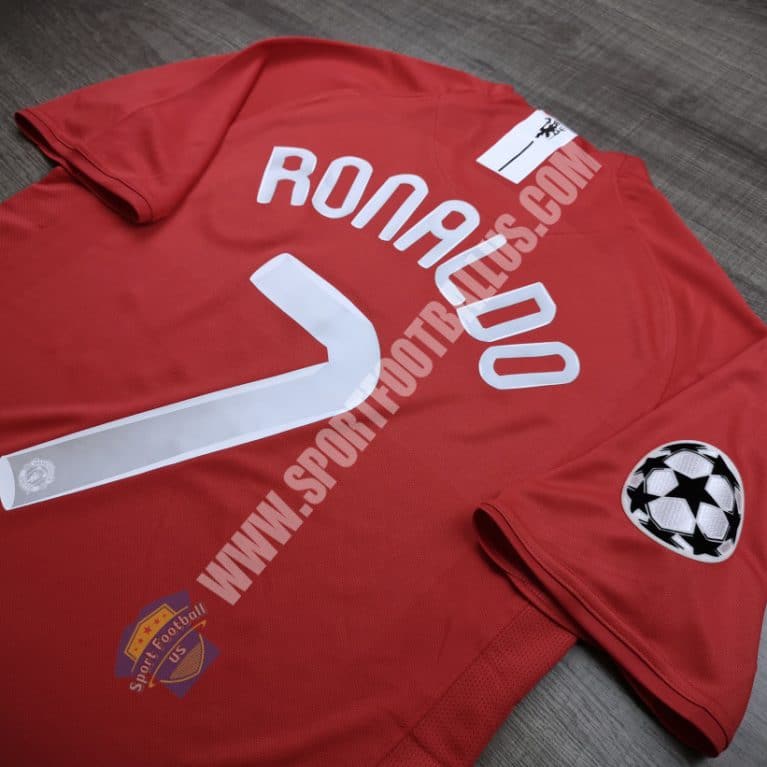 Retro Manchester United Home 2007-08 Final Moscow 7 RONALDO_012