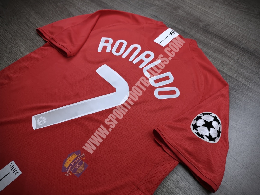 Retro Manchester United Home 2007-08 Final Moscow 7 RONALDO_012