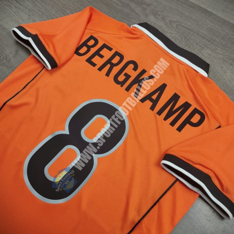 Retro Netherland Holland Home FIFA Worldcup 1998 8 BERGKAMP_06